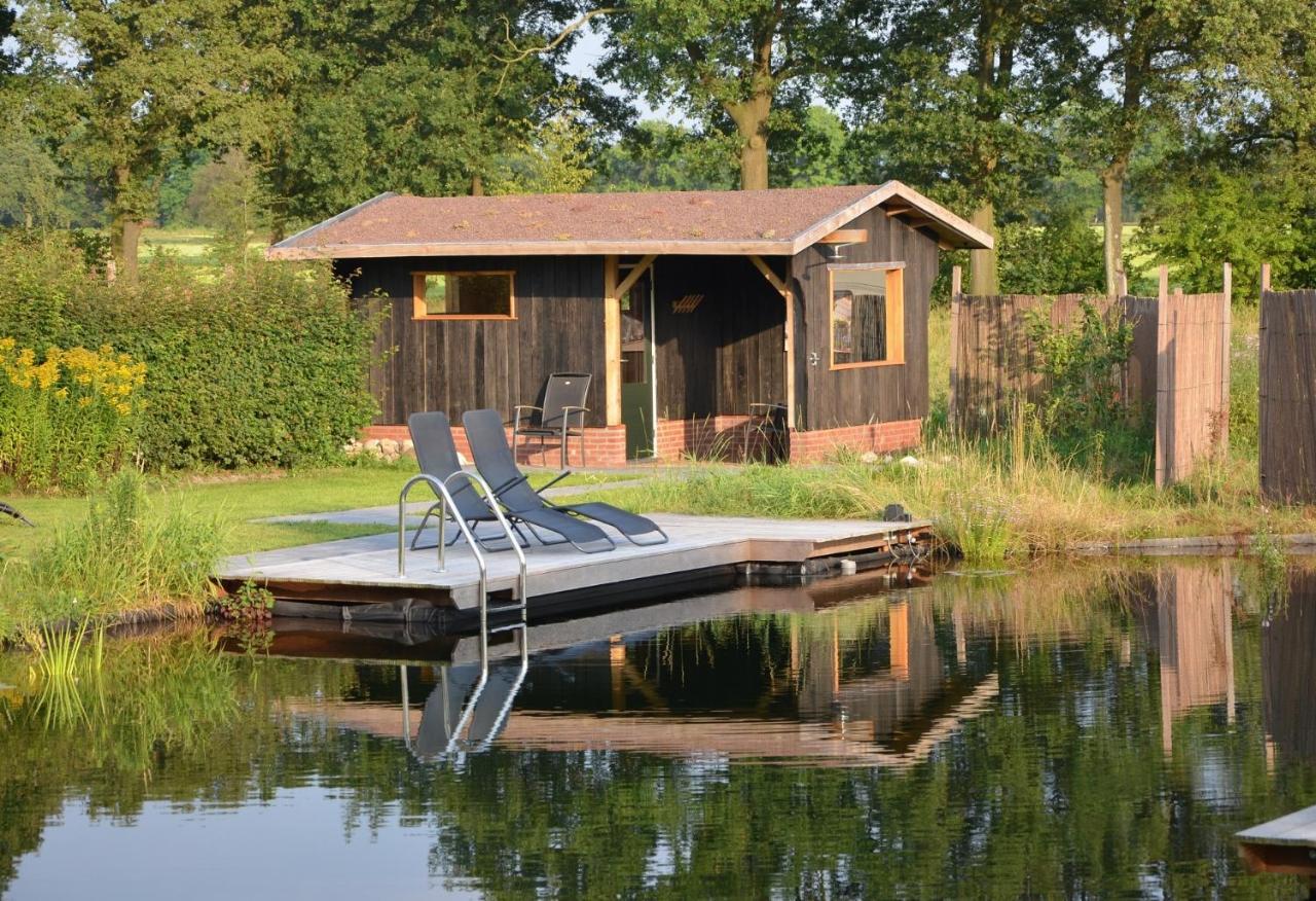 B&B Pipowagen "Het Wellnesst" Op Wellness Camping En B&B Stoltenborg Meddo Екстер'єр фото